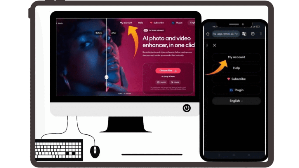 Guid image Online Remini