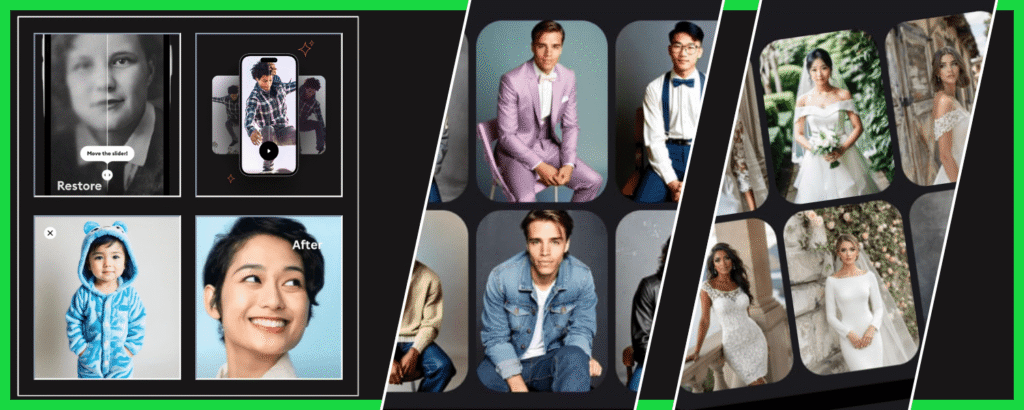 Screenshoots of Remini web