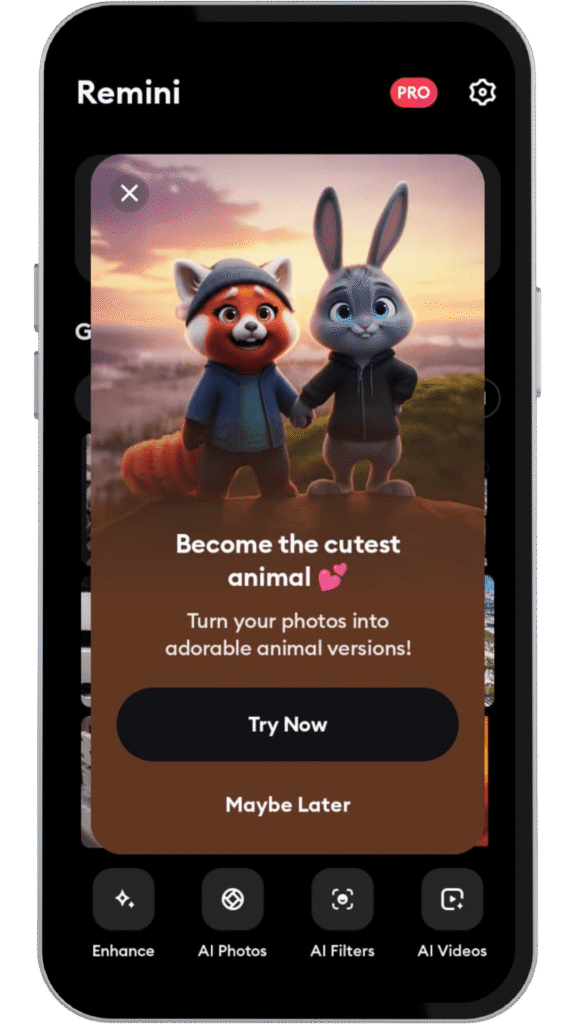 Remini Mod APK (Full Unlocked, No Ads, AI Enhancer)2025 11 Ai animal face enhancer photo