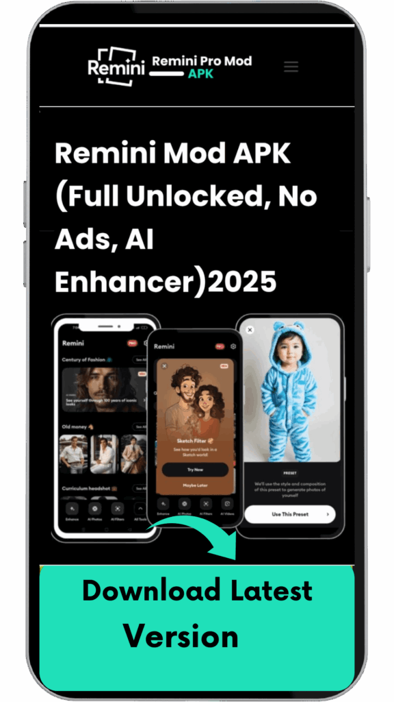 Guide photo Remini Mod APK Downloading