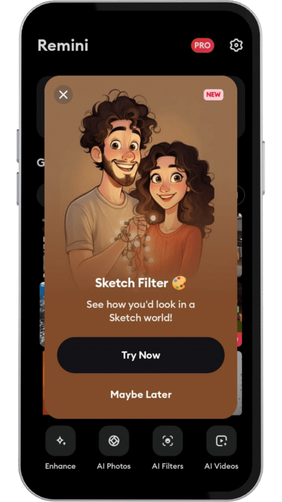 Remini Mod APK (Full Unlocked, No Ads, AI Enhancer)2025 5 Remini Cute cartoon photo