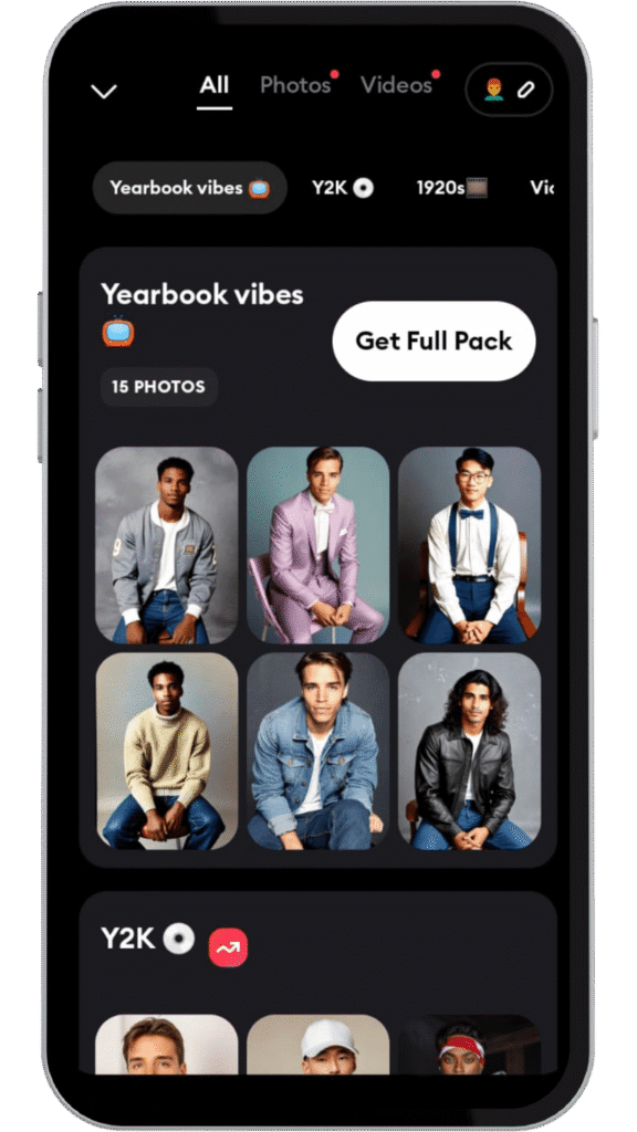 Remini Mod APK (Full Unlocked, No Ads, AI Enhancer)2025 4 Yearbook Vibe feature images